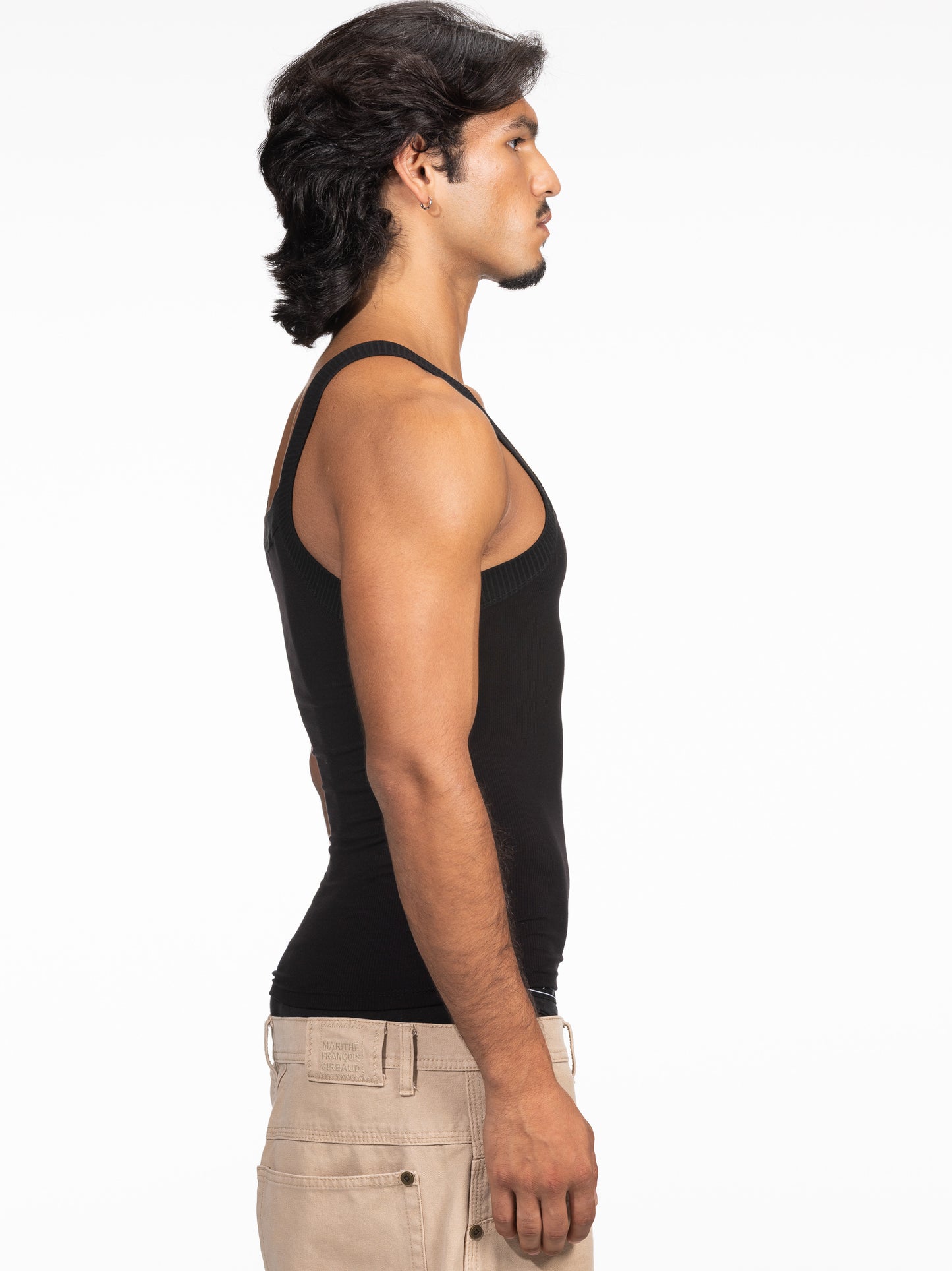 Deep Tank Top BLACK