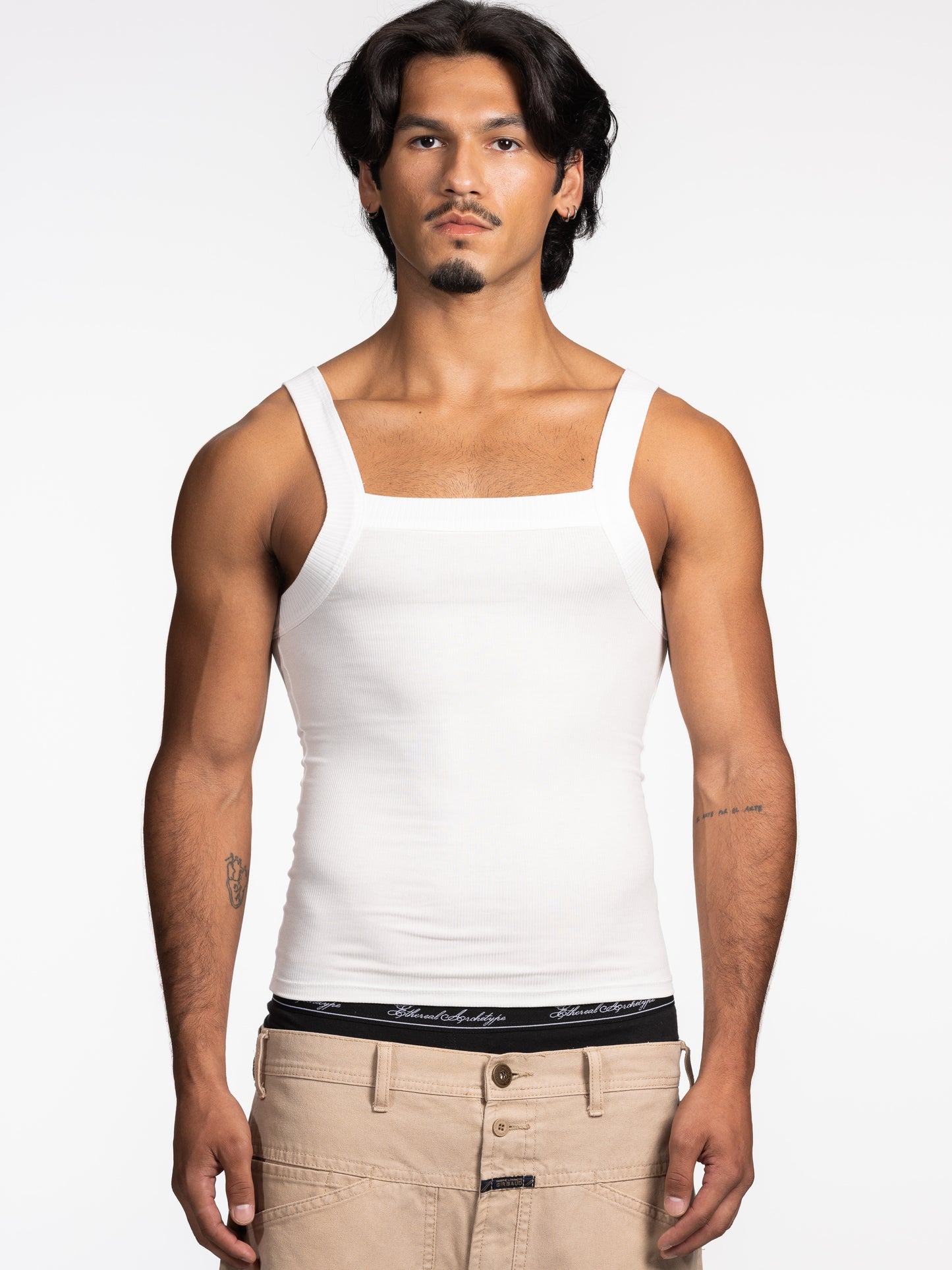 Deep Tank Top WHITE