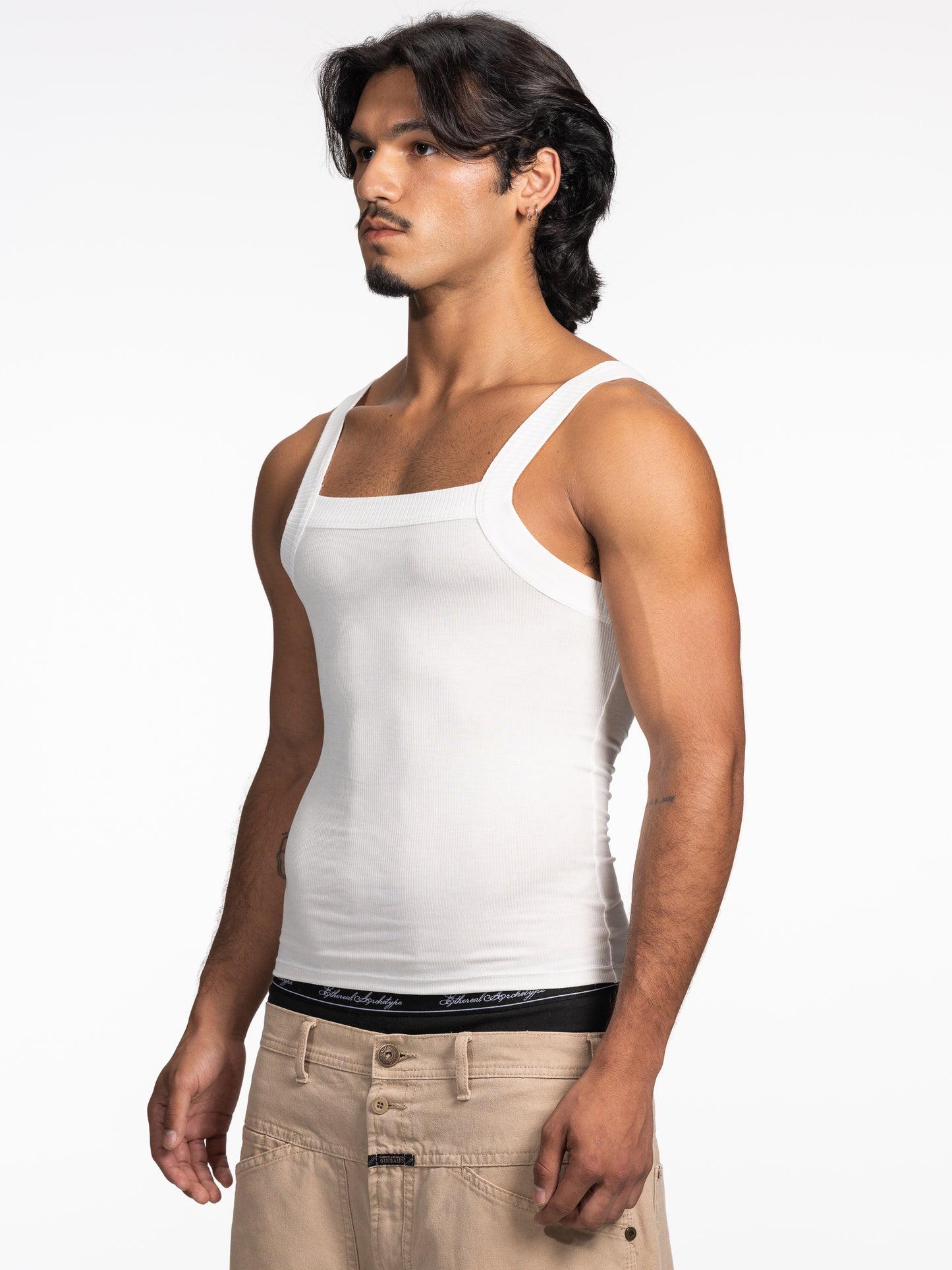 Deep Tank Top WHITE