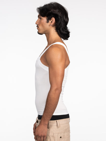Deep Tank Top WHITE