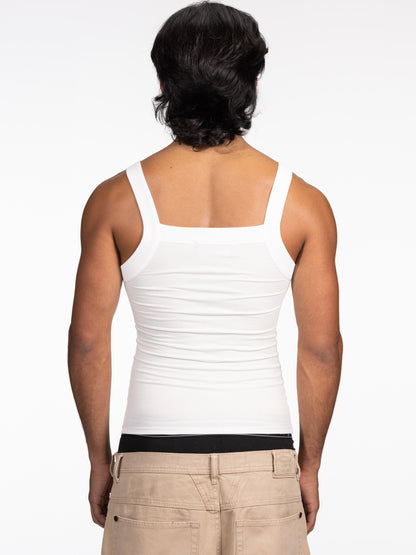 Deep Tank Top WHITE