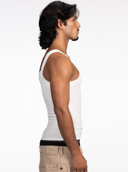 Deep Tank Top WHITE