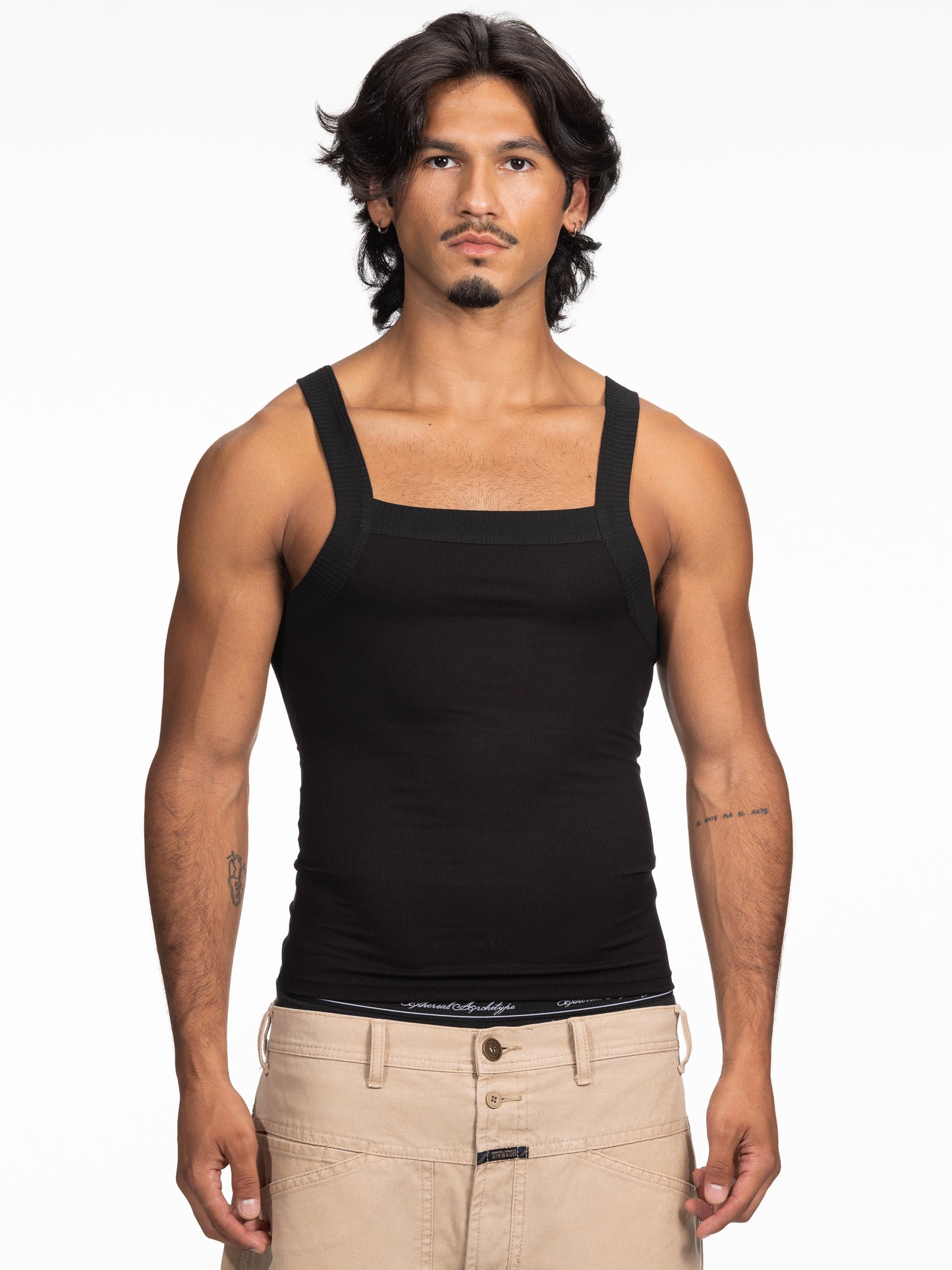 Deep Tank Top BLACK