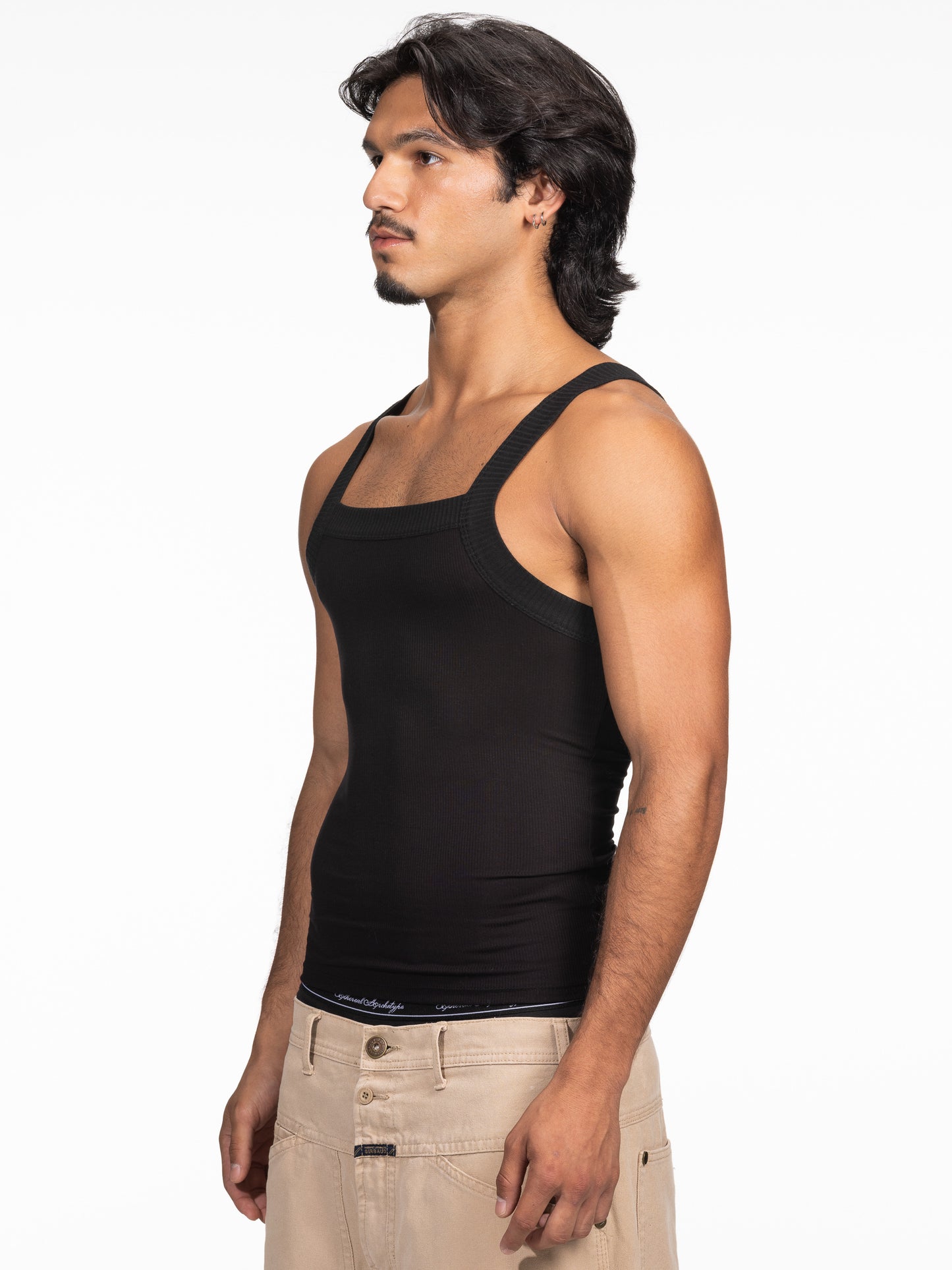 Deep Tank Top BLACK