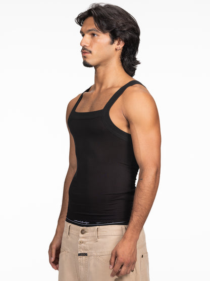 Deep Tank Top BLACK
