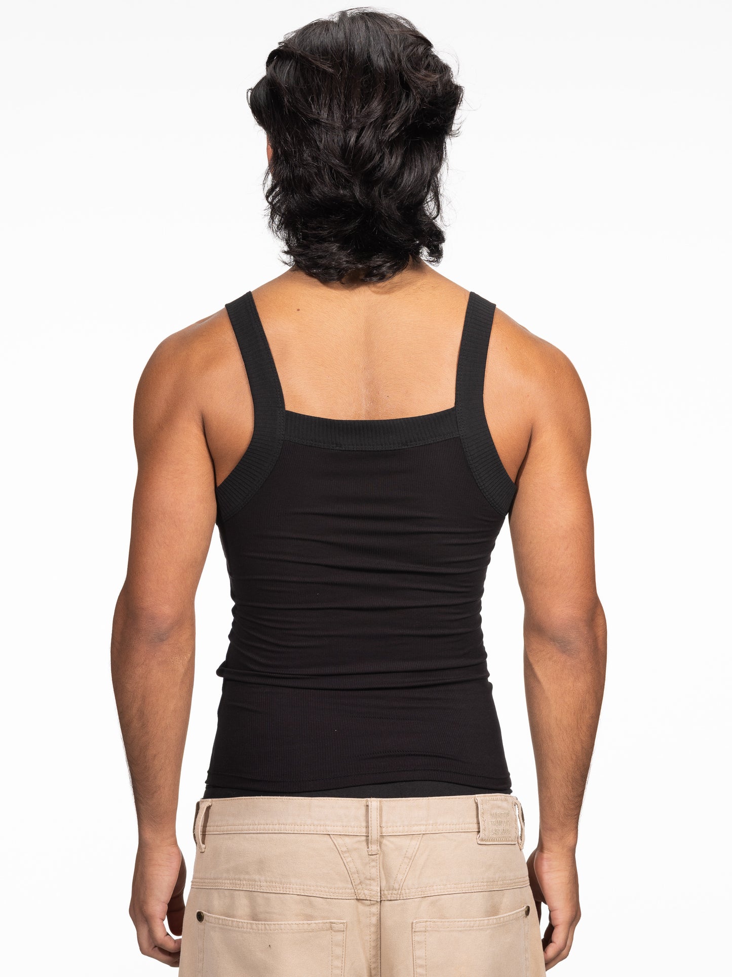 Deep Tank Top BLACK